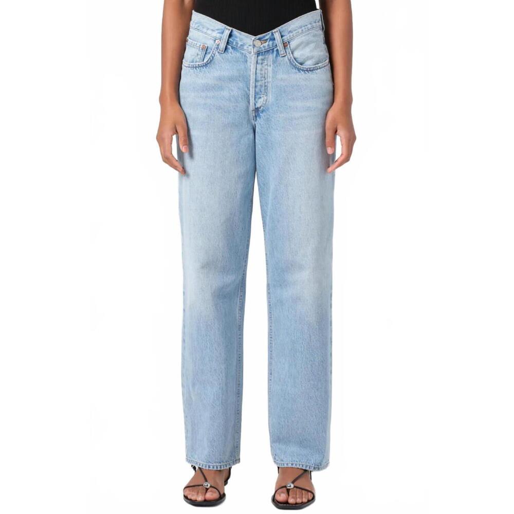 NEW AGOLDE v-front waist baggy pants in prevail - Picture 3 of 5